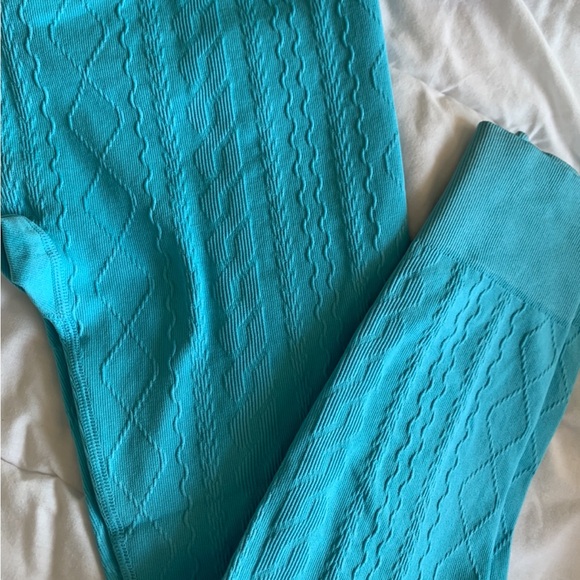 JOYLAB Textured Bright Blue Leggings NWT SIZE 7/8L - Picture 5 of 7